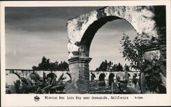 Mission San Luis rey Postcard