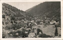 Aerial View of Town Postcard