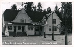 McCloud River Lumber Company's Office California Postcard Postcard Postcard