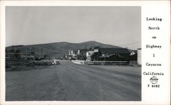 Looking North on Highway 1 Postcard