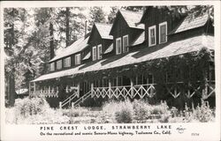 Pine Crest Lodge, Strawberry Lake California Postcard Postcard Postcard