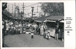 "Native Costumes" Olvera Street Postcard