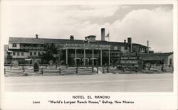 Hotel El Rancho Postcard