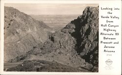 Looking Into Verde Valley from Hull Canyon Highway Postcard