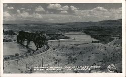 Bridges Across the Colorado River, U.S. 66 Near Oatman, Arizona Postcard Postcard Postcard