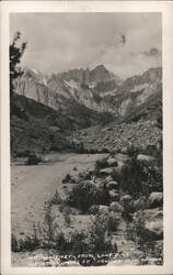 Mt. Whitney - From Lone Pine Postcard