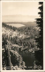 Lakes Ancora, Fallen Leaf and Tahoe Lake Tahoe, CA Postcard Postcard Postcard