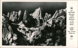 Mt. Whitney Lone Pine, CA Postcard Postcard Postcard