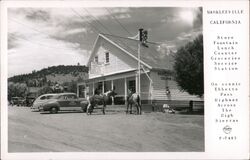 Store Fountain  Lunch Counter  Groceries  Service Station  On Scenic Ebbetts Pass Highway Across the High Sierras Markleeville,  Postcard