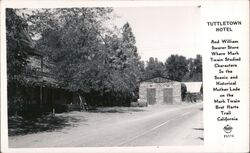 Tuttletown Hotel on Mark Twain Bret Harte Trail California Postcard Postcard Postcard