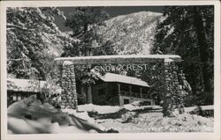 Winter at Snowcrest Resort Postcard