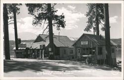 Wilsted's Camp on the Shores of Big Bear Lake Postcard