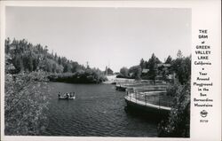 The Dam at Green Valley Lake - AYear around Playground San Bernardino, CA Postcard Postcard Postcard