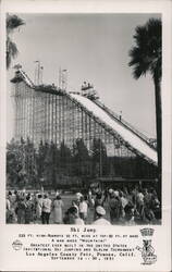 Ski Jump at Los Angeles County Fair 1951 Postcard