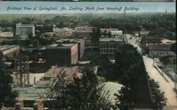 Birdseye View of Springfield, MO Looking North from Woodruff Building Postcard