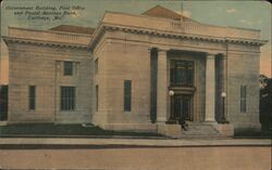 Government Building, Post Office and Postal Savings Bank, Carthage Postcard