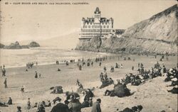 Cliff House and Beach Postcard