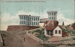 McGlashan Residence and Rocking Stone Tower, Reno Nevada Postcard Postcard Postcard