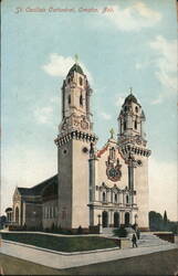 St. Cecilia's Cathedral, Omaha Nebraska Postcard Postcard Postcard