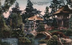 Tea House and Entrance, Japanese Tea Garden, Golden Gate Park San Francisco, CA Postcard Postcard Postcard