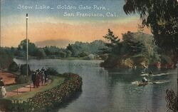 Stow Lake, Golden Gate Park Postcard