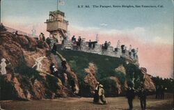 The Parapet, Sutro Heights San Francisco, CA Postcard Postcard Postcard