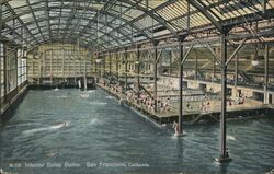 Interior Sutro Baths, San Francisco California Chas. Weidner Postcard Postcard Postcard