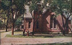 Baptist Church, Manistee Michigan Postcard Postcard Postcard