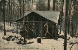 Adirondack Camp Postcard