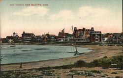 New Harbor, Oak Bluffs Postcard