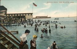 Bathing Beach, Oak Bluffs Postcard