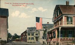 Front St., Looking Towards the Leslie, Marblehead Massachusetts Postcard Postcard Postcard