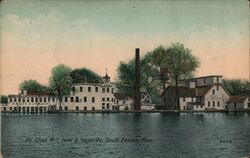 Old Grist Mill, Pond & Factories, South Easton Postcard