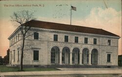 The Post Office, Asbury Park, New Jersey Postcard