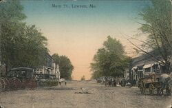 Main St., Lawson, MO Postcard