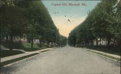 Capitol Hill, Marshall, Missouri Postcard