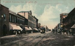 Commercial St. Looking East, Springfield Postcard