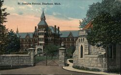 St. Joseph Retreat, Dearborn Postcard