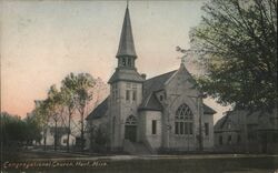 Congregational Church, Hart, Michigan Postcard Postcard Postcard