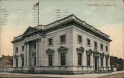 Post Office, Camden, NJ Postcard