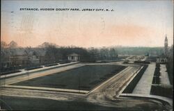 Entrance, Hudson County Park Postcard