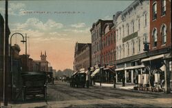 West Front St., Plainfield Postcard