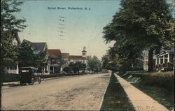 Sylvan Street, Rutherford, NJ Postcard