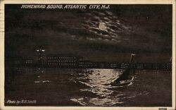 Homeward Bound, Atlantic City New Jersey H.B. Smith Postcard Postcard Postcard