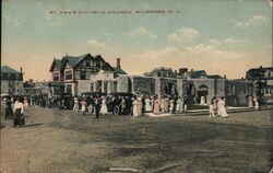 St. Ann's Catholic Church, Wildwood, NJ Postcard