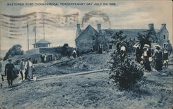 Restored Fort Ticonderoga Postcard