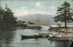 Quiet Nook at Huletts, Lake George New York Postcard Postcard Postcard