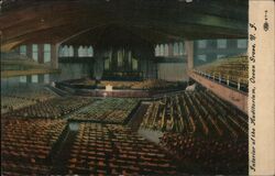 Interior of the Auditorium, Ocean Grove, N.J. Postcard