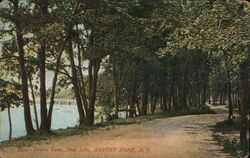 Lovers Lane, Deal Lake, Asbury Park Postcard