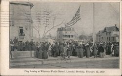 Flag Raising at Wildwood Public School New Jersey Postcard Postcard Postcard